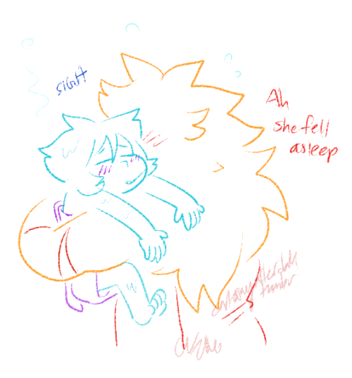 djbjksaas /// i wanted to draw more sweet jaspis stuff - lapis probably really likes bathes but she easily falls asleep in them too