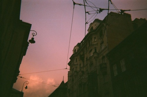 35mm1722312: pink skies of Budapest, Hungary  2018/04