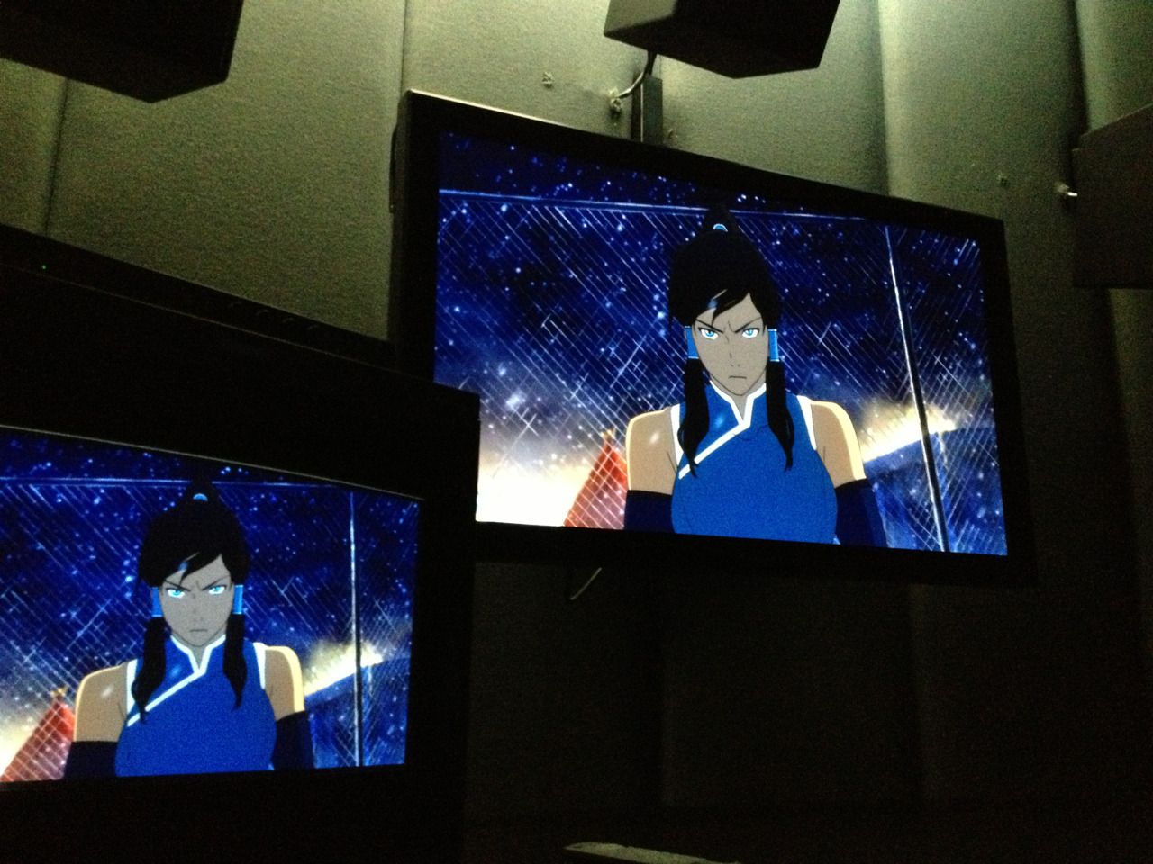 bryankonietzko:
“ Being at a color correction session for Book 2 today reminded me that I kicked off this blog a year ago this week with a snapshot of Korra from a Book 1 color correction session. A year later and I’m still behind in all my work,...