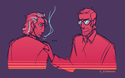 Valentine’s Week Day 5: Alternate UniversesSniperspy + John Wick + Outrun? Yes.TF2 Valentine’s Week 