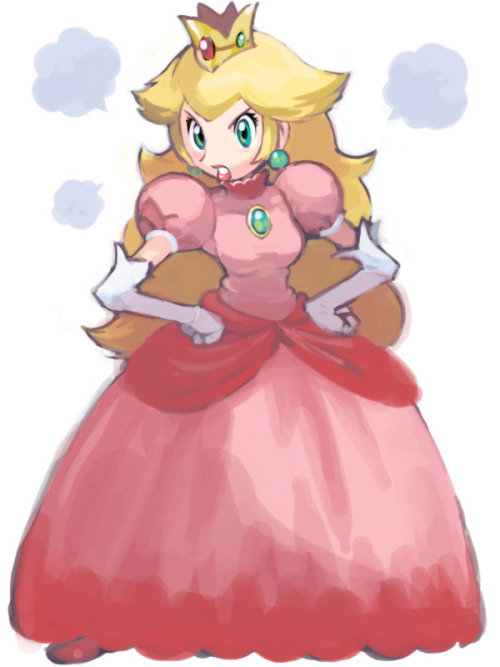 fuckyeahkensugimori:  A rare picture of Princess Peach drawn by Ken Sugimori. 