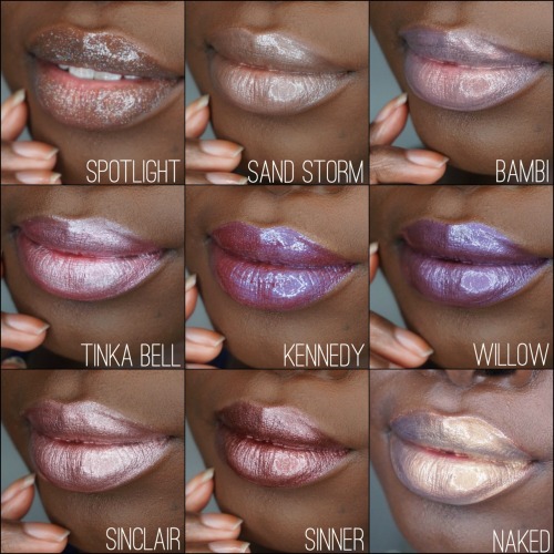 sourcedumal: astripperstory: roideslions: Lip swatches of all my Who Is She Cosmetics lip composites