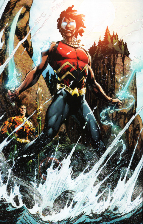 superheroesincolor:  Aqualad, Kaldur’ahm (Jackson Hyde)  //  DC Comics“The source of Aqualad’s powers is his knowledge of Atlantean sorcery. However, his powers appear to be the result of scientific experimentation done on him as an infant.