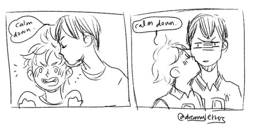 dreamyletters:  i thought about kagehina and this is the first thing that popped in my head 