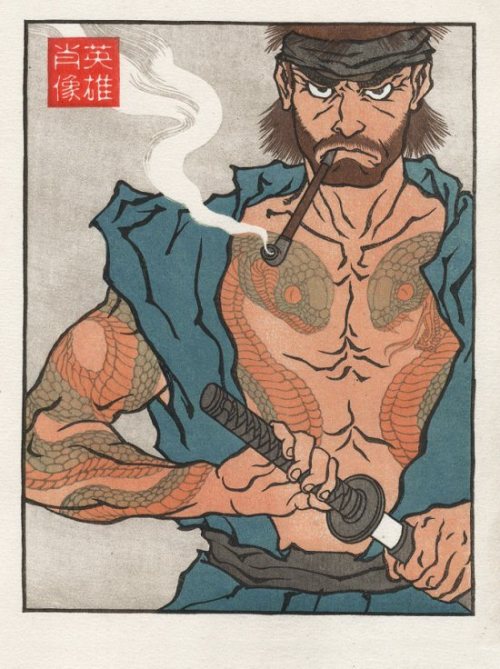 grouchland:  Video Game Characters Turned Into Japanese Styled Artwork 