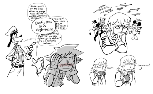 to celebrate The News, posting a bunch of my old kh art (most from when i was playing through for th