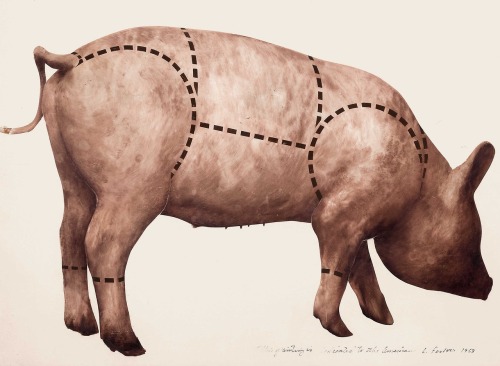 Pig, by Llyn Foulkes.