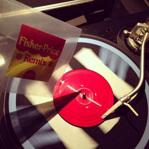 prescribedvinyl:  @oxthearchitect gone diggin’ fisher price #vinyl on @slice_of_spice 