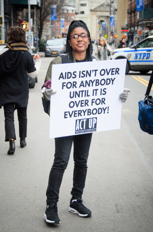 actupny:AIDS ISN’T OVER FOR ANYBODY UNTIL IT IS OVER FOR EVERYBODY!ACT UP 30th Anniversary Rally, 