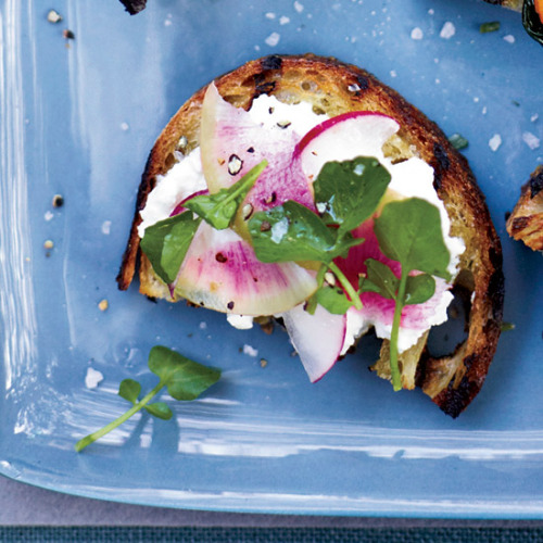 © JOHN KERNICKFeta-and-Radish Toasts