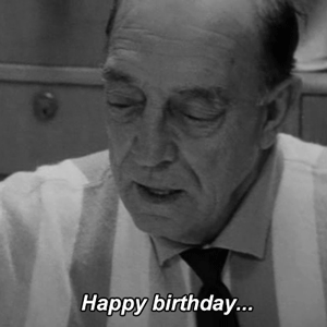 d7ux:Buster Keaton’s last birthday party, October 4, 1965. at age of 70 