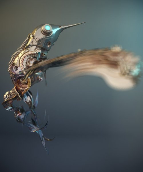 steampunktendencies:  Steampunk - Hummingbird by sanfranguy