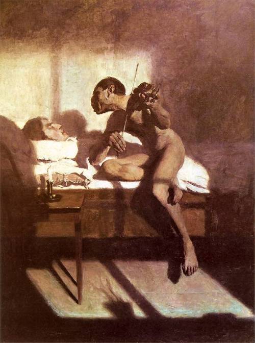 Edward Okuń (1872-1945), ‘Le Rêve de Paganini’ (Paganini’s Dream), 1898