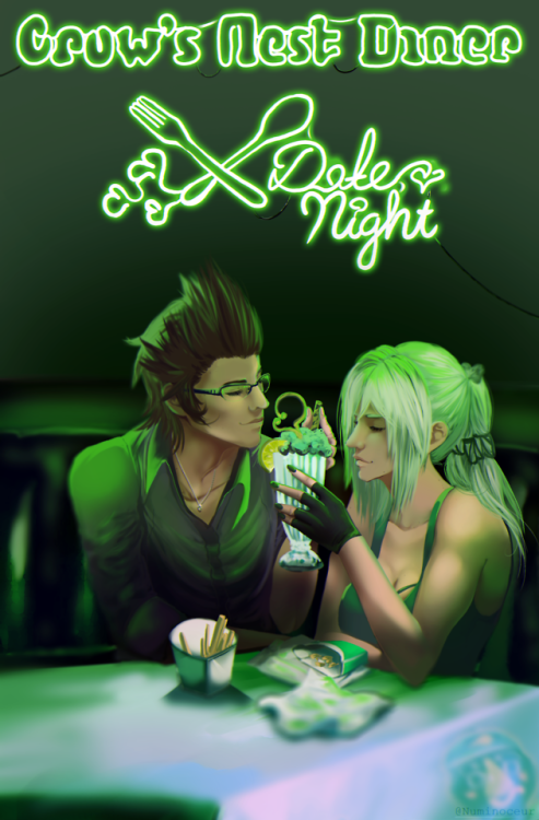 And here&rsquo;s the actual page for the FFXV Date Night zine that I did :D I got paint HighSpecs! A