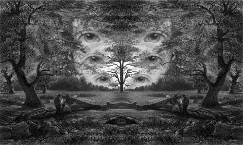 crossconnectmag:  Surrealistic Drawings by Dan HillierDan Hillier born Oxford in 1973  is a professional artist based in Stoke Newington, England. He produces his own pictures as well as making commissioned artworks for various clients including Neil