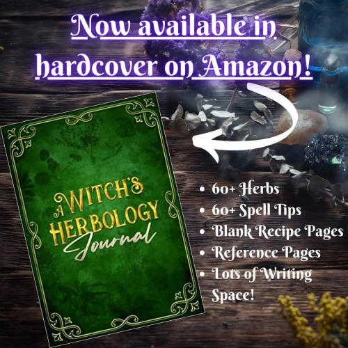 It’s official! A Witch’s Herbology Journal is now available in #hardcover on #Amazon! Ge