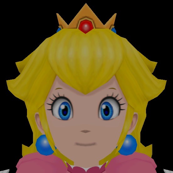 suppermariobroth:  By removing textures from Princess Peach’s model, we can see