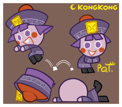 Kong Kong from Spookiz designed as a character from Cookie Run