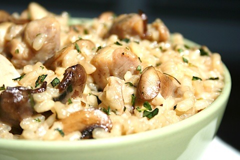 Porn Pics in-my-mouth:  Chicken and Mushroom Risotto