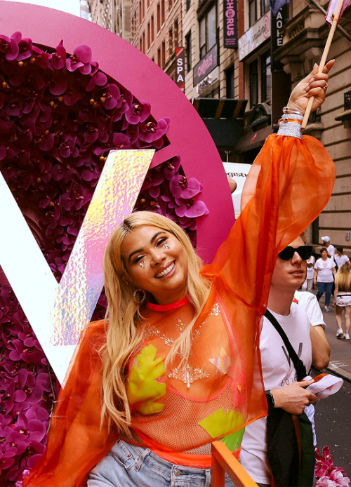 music-daily:Hayley Kiyoko photographed by Trevor Flores at NYC Pride (2019)