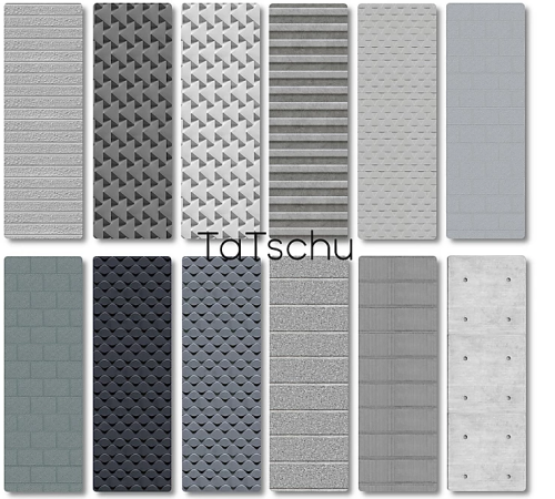 TS4: Concrete wall collection by TaTschuA new Wall Collection for your Sims.- modern concrete Walls 