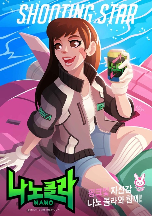 I am a little bit late for the hype train again!Here’s my take on Dva from her animated short - Shoo