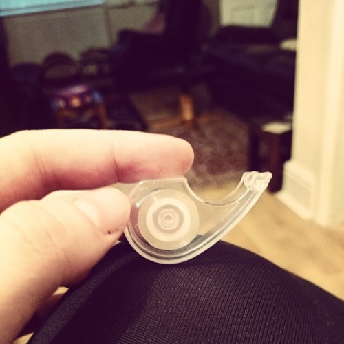 Just got the world&rsquo;s smallest tape dispenser out of a cracker good thing I love stationary
