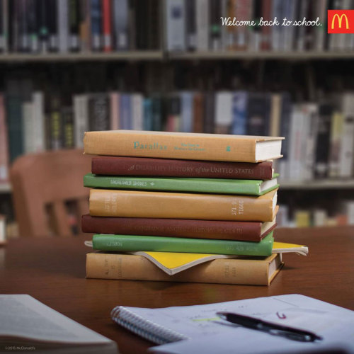 Creative McDonald’s Advertising: Back To School - Yaratıcı McDonald’s Reklamı : Okula Dönüş by Moroc
