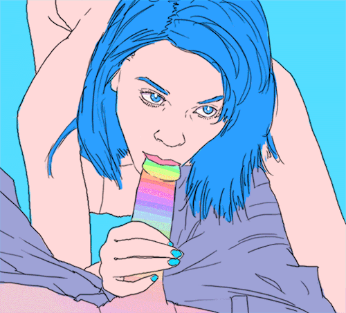 art-tension:  _Nsfw_Rainbows on Your Nether Regions by SuperPhazed  artist on Tumblr, DeviantArt    	As Canadian animator Jean-Francois Painchaud aka SuperPhazed  posted his  thrumming-rainbow-sex animations on social media, they would  (unsurprisingly)