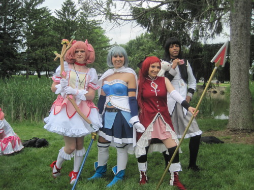 Some shots of my Puella Magi Madoka Magica group from Saturday at AnimeNEXT. Featuring:kawaii-desu-nope as Madokaappledress as Sayakagandalfexmachina as Kyokofunkypriest as Homura