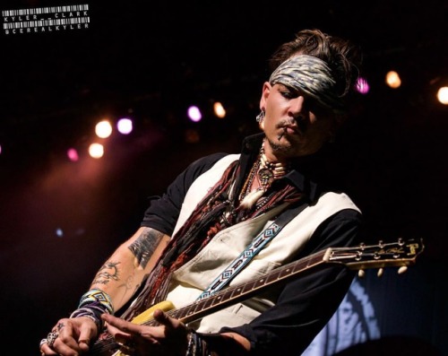 #TBT to #JohnnyDepp performing on 7/5/2016 with the @hollywoodvampires in #Milwaukee, WI. I’ve