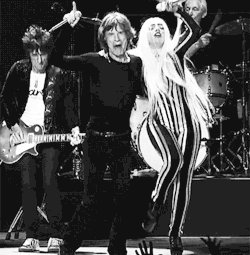 the-california-boy:  Gaga & Rolling Stones