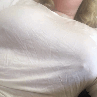 ilikegirls1996: I get so horny when I watch my titties bounce!! My nipples are hard through my shirt