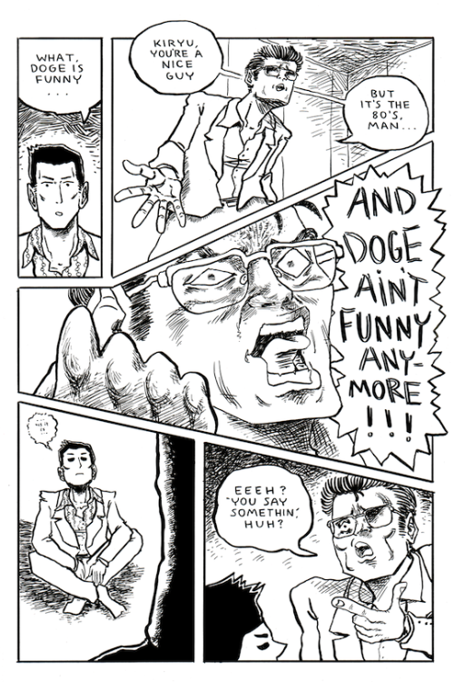 obligatorymorningfart - kiryu is confronted about his group chat...