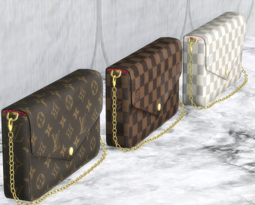 | Louis Vuitton Pochette Félicie |DOWNLOAD (Patreon) Enjoy xo  *All meshes are original & made f