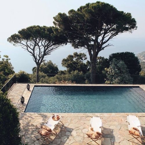 Mediterranean pool. Source unknown. #landscapearchitecture #architecture #landscaping #landscape #l