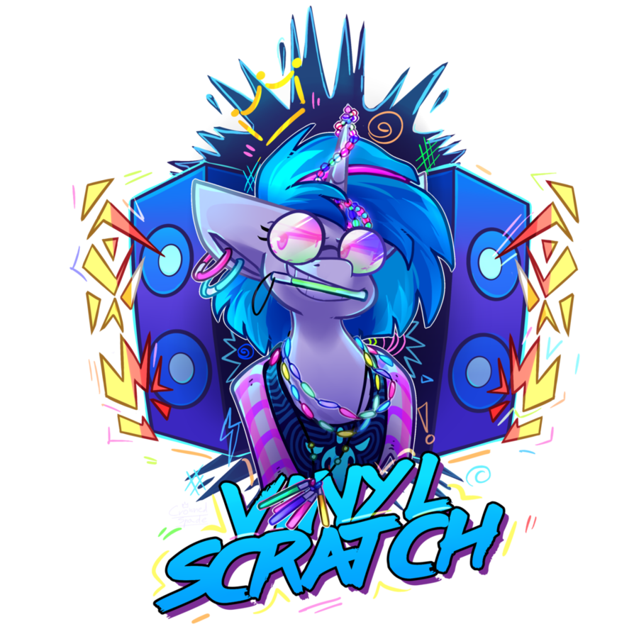 dysfunctionalequestria:Rave Queen - Vinyl Scratch by CrownedSpade  Wooo~!