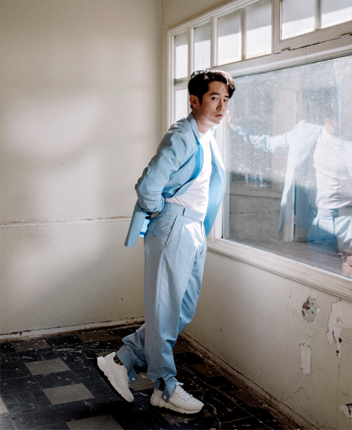 marsinvestigations:Steven Yeun photographed by Shane Mccauley for Flaunt Magazine, 2019