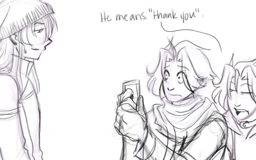 wizqevelynart:Part 5: in which we learn Mahir’s name and a little of backstory and Yami blushes even