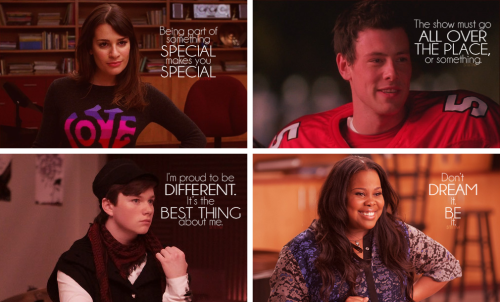 small-magical-mean-world:"If you can imagine it, it can come true."Glee - 2009-2015This is