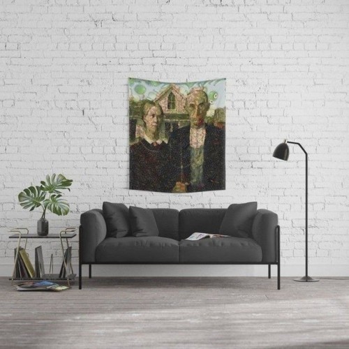 #Vegan #Gothic #FineArt #Parody #WallTapestry by taiche | Society6 Our #tapestries aren’t just #wall