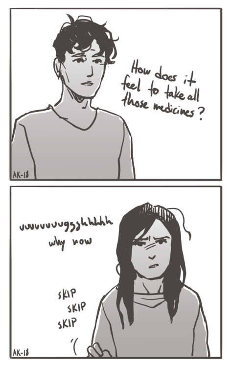 May or may not have happened (inside head).Also compatible with “What sort of job do you have?
