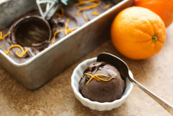 recipeseveryday:    Dark Chocolate Orange Ice Cream  