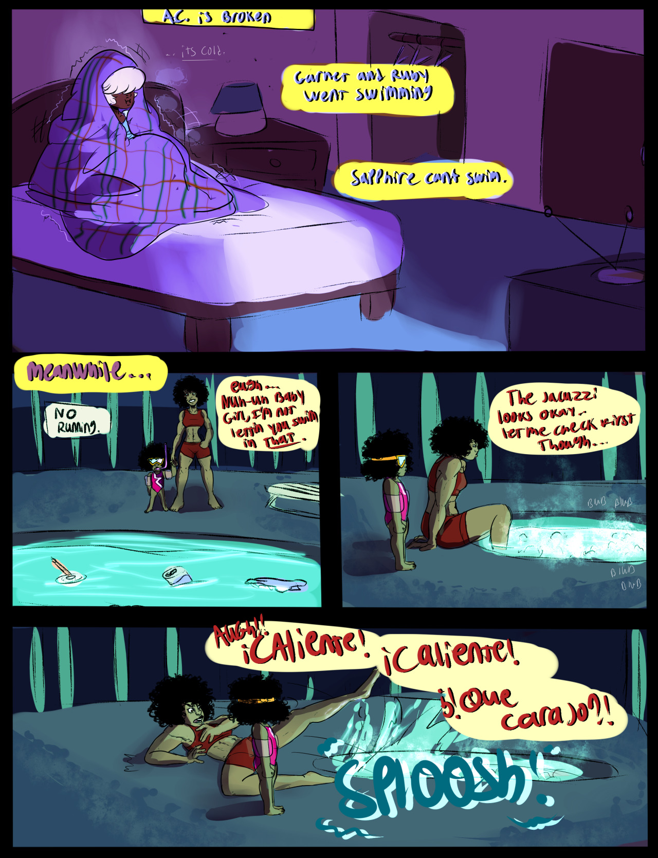 askthefamilyoflove:  Ruby and Sapphire; ….Never. Again.Ruby: We’re never trusting