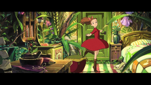 The secret world of Arrietty ! Ghibli redraw challenge .
