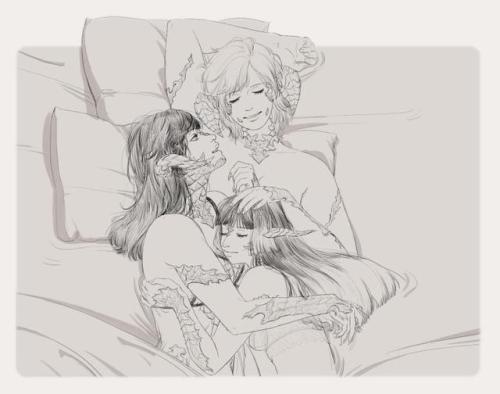@arupugrin created this brilliant illustration of Shar and her two mates, Dione and Shono and I&rsqu