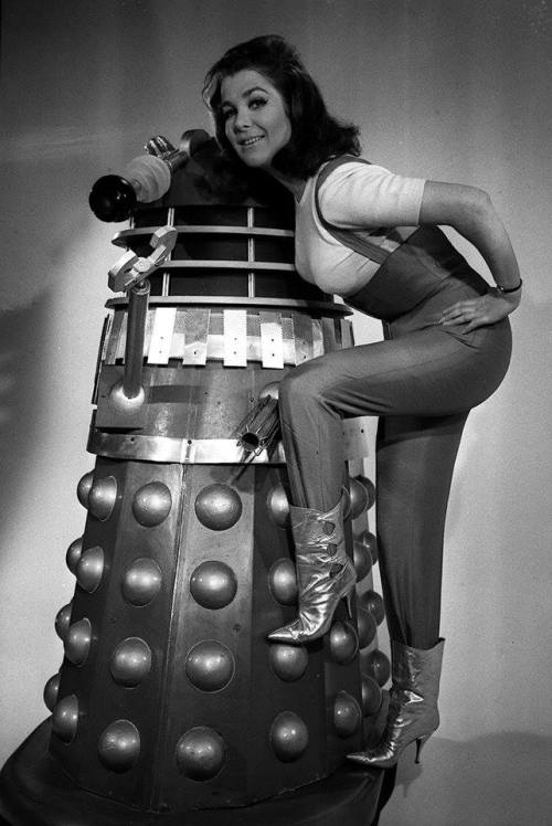 vintagegeekculture:Jill Curzon and a Dalek.