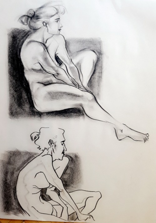 I’m rusty but here’s some recent life drawings!