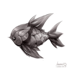 azerothin365days: Veridian Carp   Follow me and check out my daily sketches!TWITTER     INSTAGRAM    