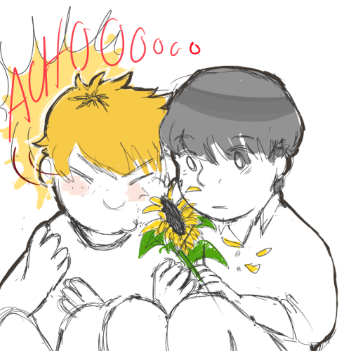 bbbutterfingers:Hide has pollen allergies. Hidekane Week, Day 2: Spring / Cherry Blossom Viewing / O